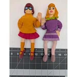 Equity Scooby Doo Plush Dolls Velma Daphne Vinyl Head 2000 Vintage Lot Stuffed